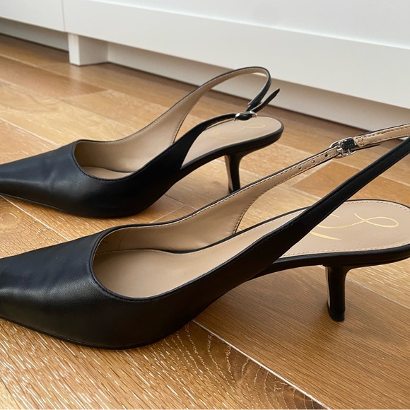 Sam Edelman Bianka Black Slingback Heels 8,5 - Picture 4 of 7